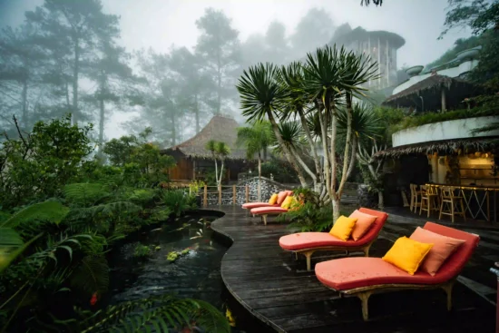 Elegant Koi Bar at Tira Vilagna featuring premium bar restaurant with luxury ambiance and craft cocktails in Bali