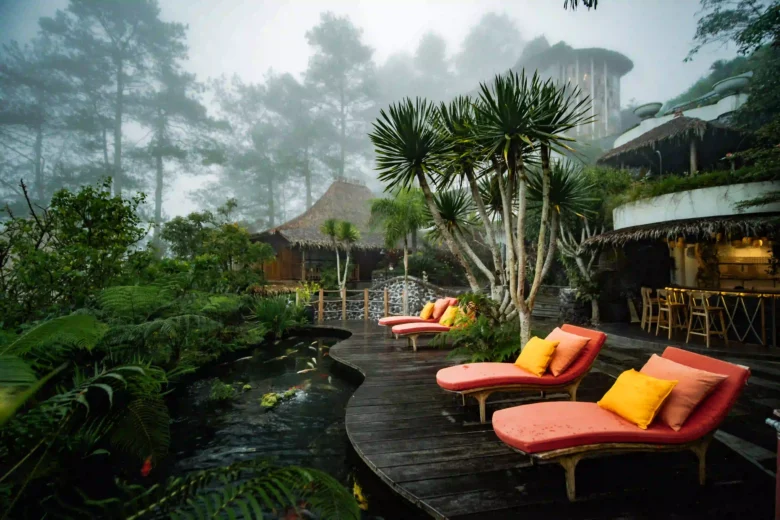 Elegant Koi Bar at Tira Vilagna featuring premium bar restaurant with luxury ambiance and craft cocktails in Bali